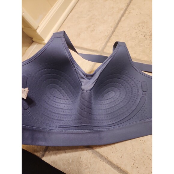 Under Armour Dark Blue Fitted Sports Bra Size XL - Picture 7 of 7